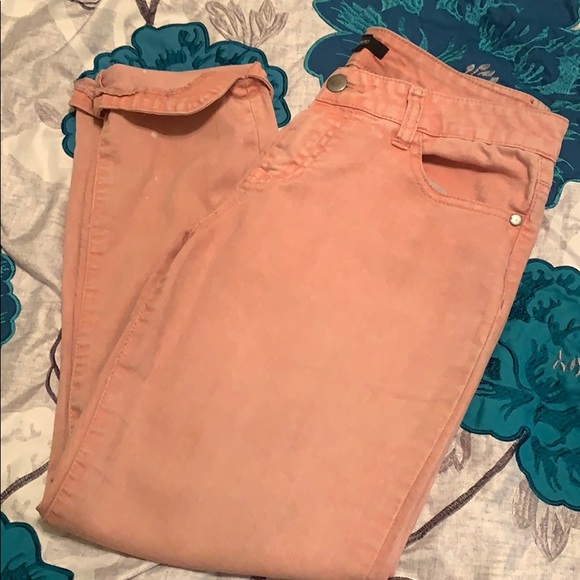 Forever 21 Light Pink Distressed Jeans - Picture 1 of 2